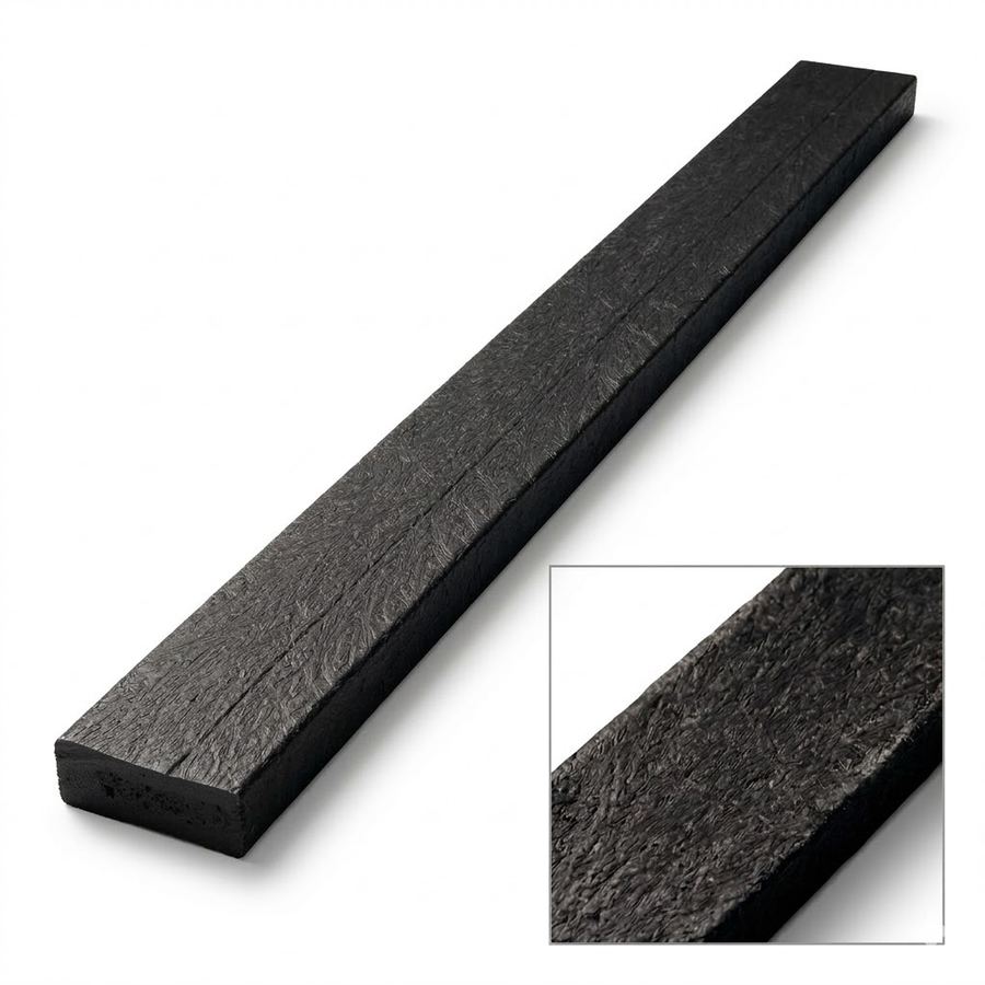 Tirante de madera plástica negro